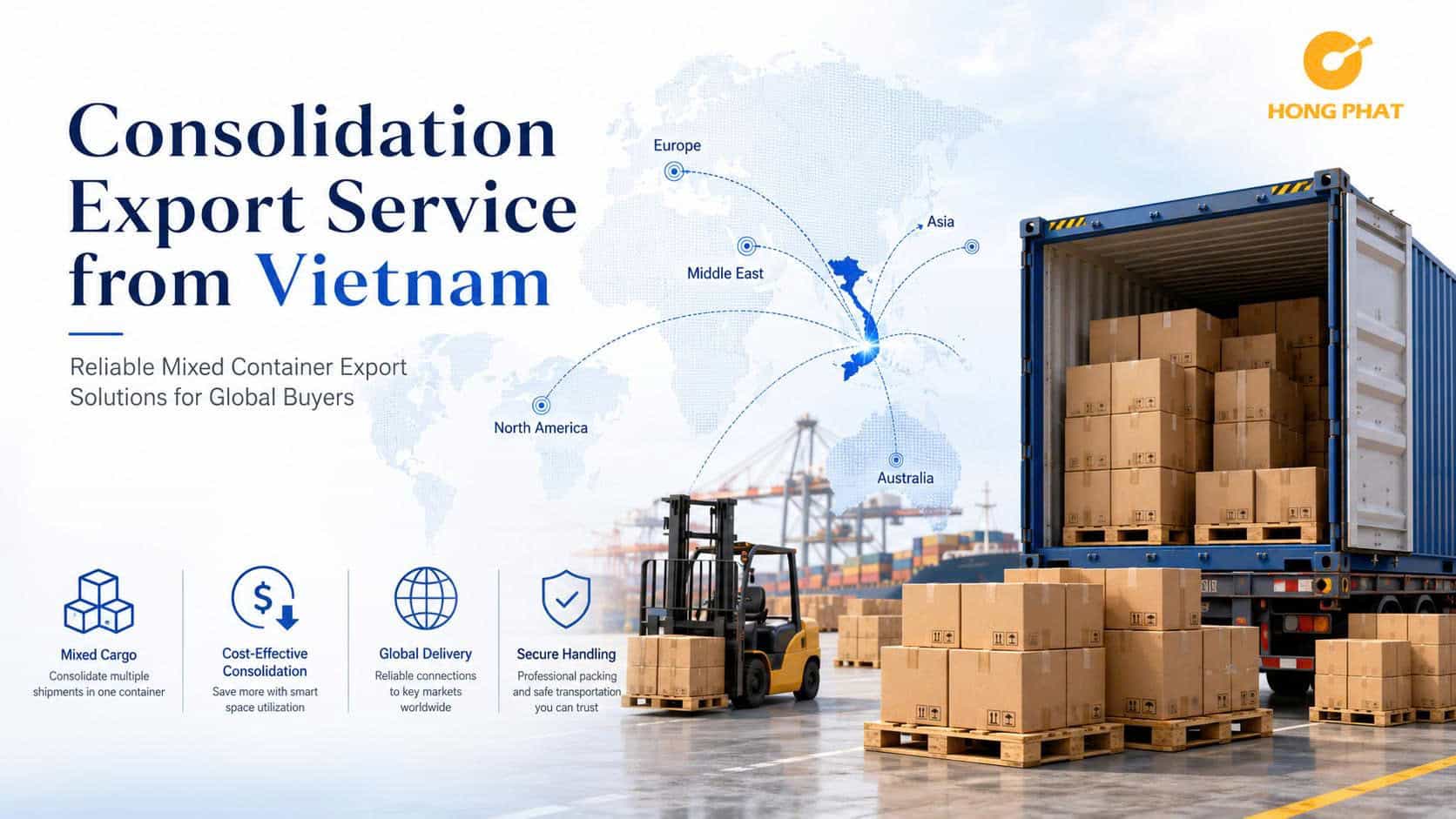 Consolidation export service from Vietnam