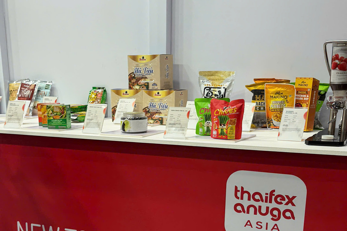 Shammi Dried rice stick noodle materials at THAIFEX
