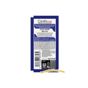 Clear Men Cool Menthol Anti-Dandruff Shampoo Sachets 4.9ml × 12