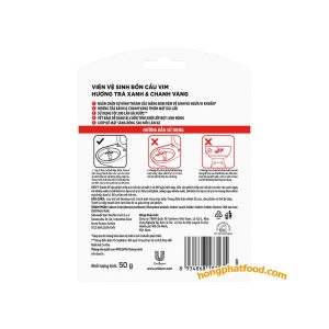 VIM Power 5 Green Tea & Lemon Toilet Rim Block 50g