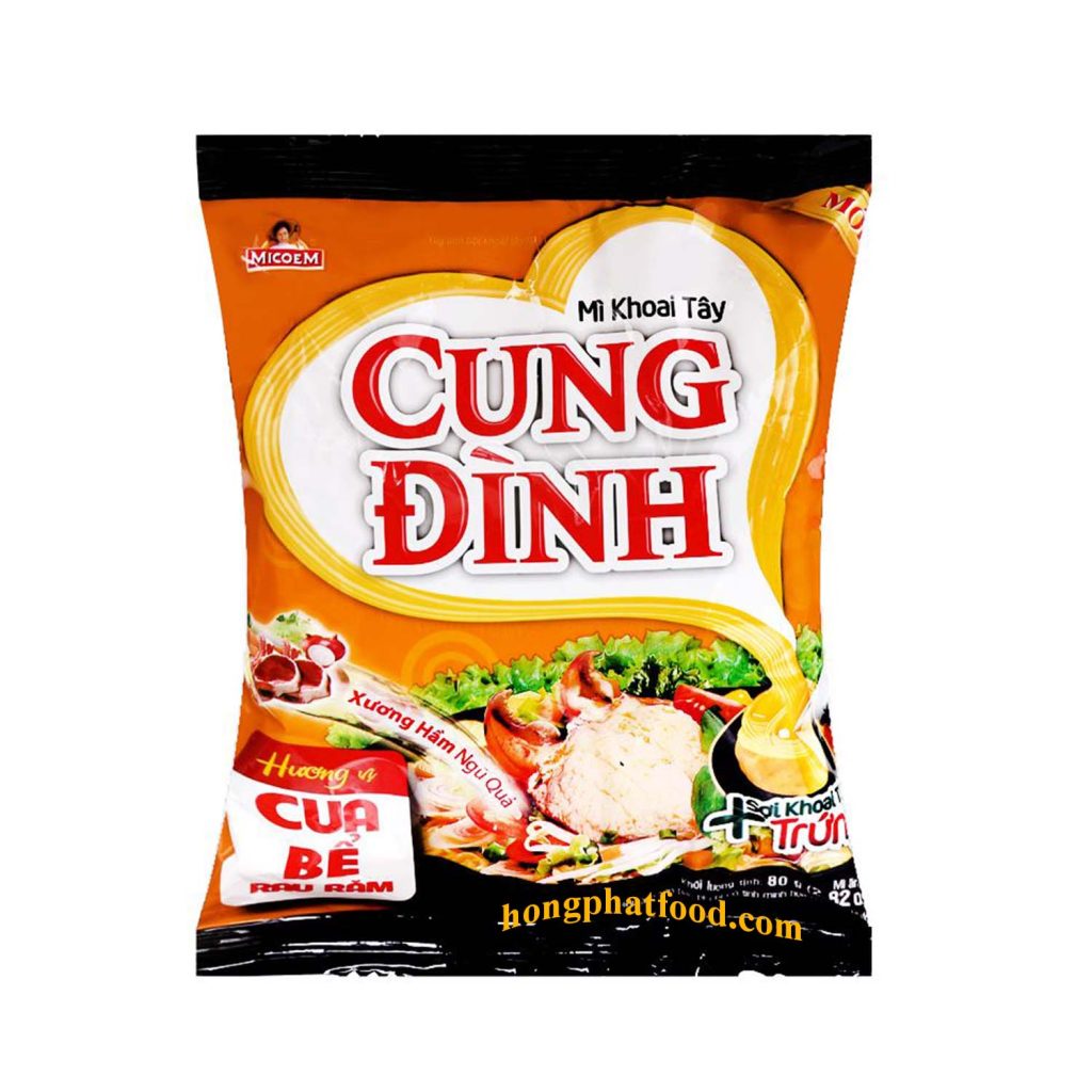 Cung Dinh Crab With Laksa Instant Potato Noodles 80g