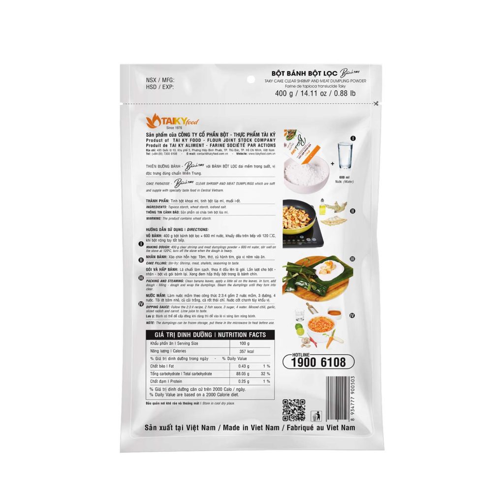 Tai Ky Clear Shrimp And Meet Dumpling Powder 400g | HONG PHAT IMPORT ...