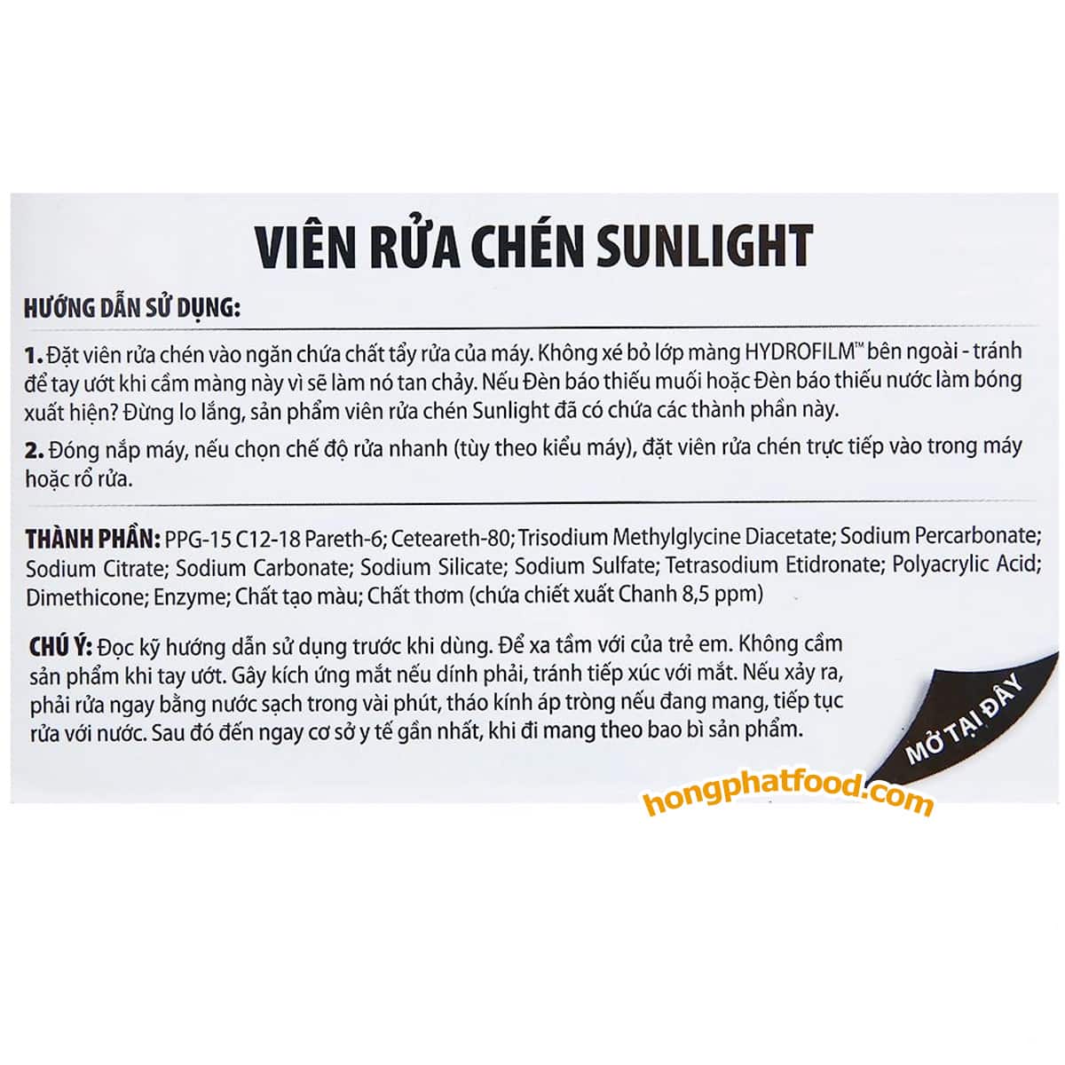 sunlight-5-in-1-dishwasher-tablets-28-tablets-instrutions Sunlight 5-in-1 Dishwasher Tablets 490g (28 Tablets)
