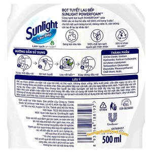 Sunlight Foaming Kitchen Cleaner Spray 500ml