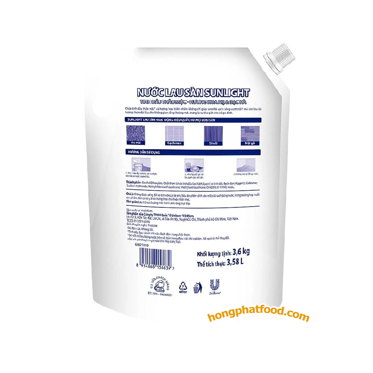 sunlight-herbal-summer-blossom-and-mint-floor-cleaner-refill-pouch-3.6kg-behind Sunlight Herbal Summer Blossom & Mint Floor Cleaner Refill Pouch 3.6kg